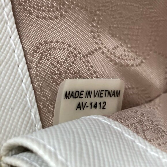 Michael Kors Women's Jet Set Continental Wallet Ivory Signature Logo Leather - Picture 6 of 7